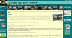 Desktop Screenshot of chilmarklibrary.org